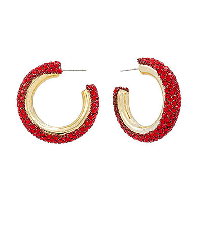 Remy Rhinestone Hoops