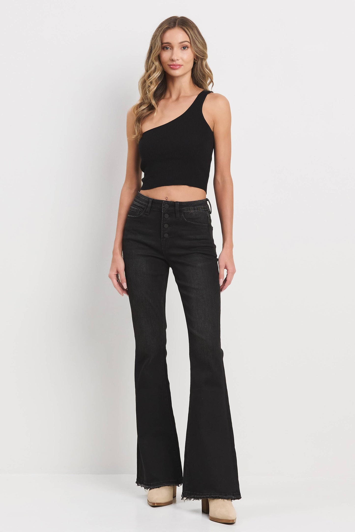 Ashley Black Flares