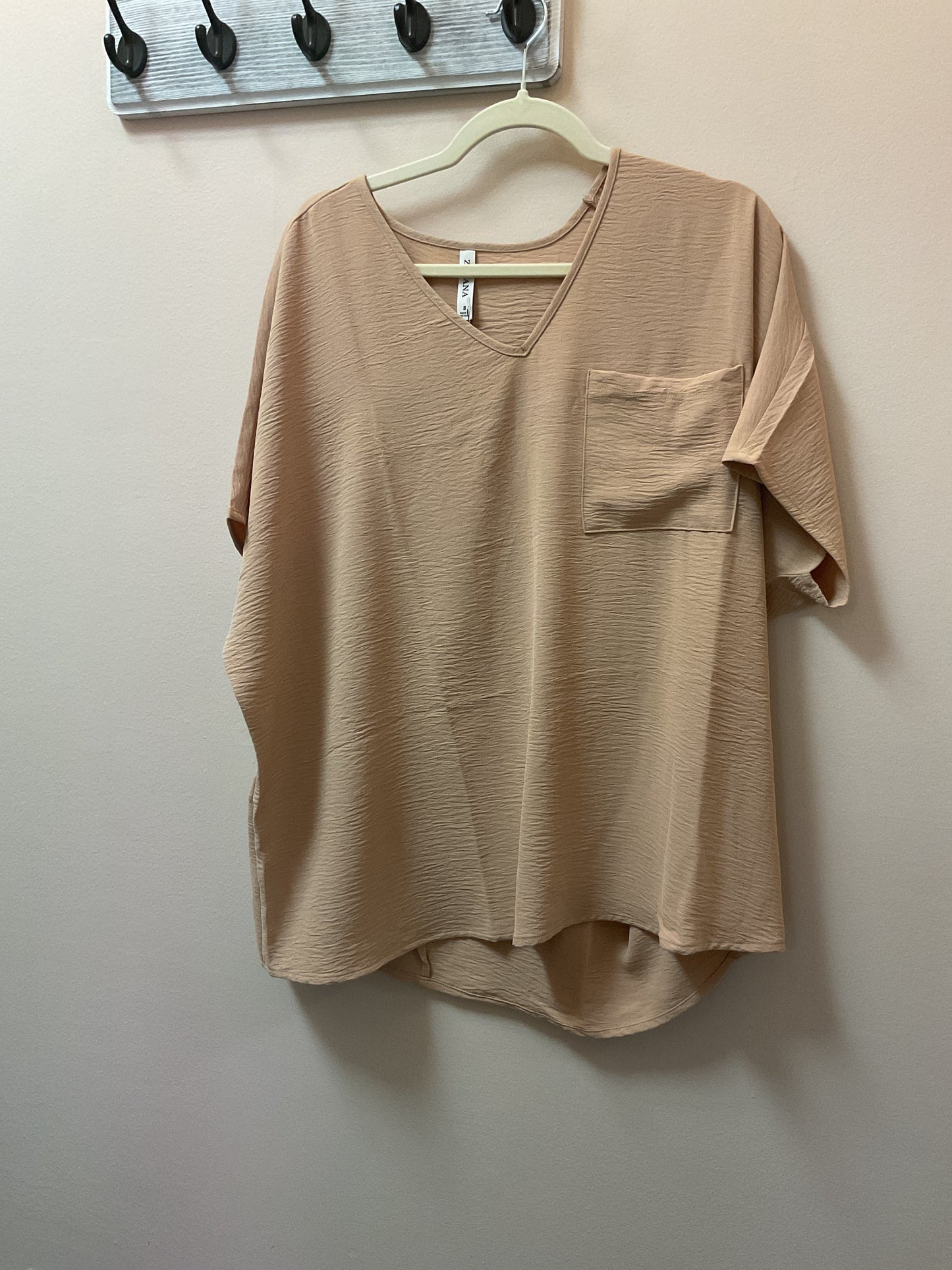 V-Neck S/S W/Pocket