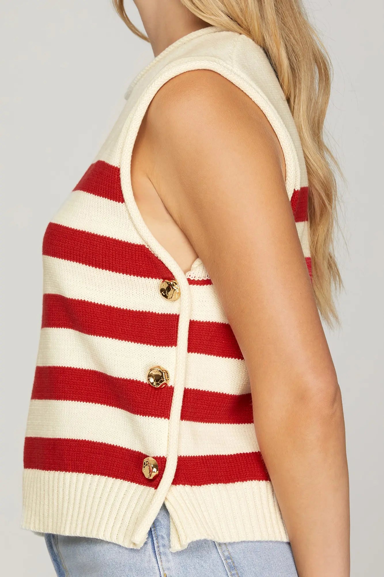 Red, White & Cute Top