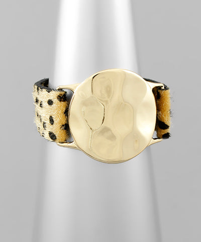 Cheetah Leather Bracelet