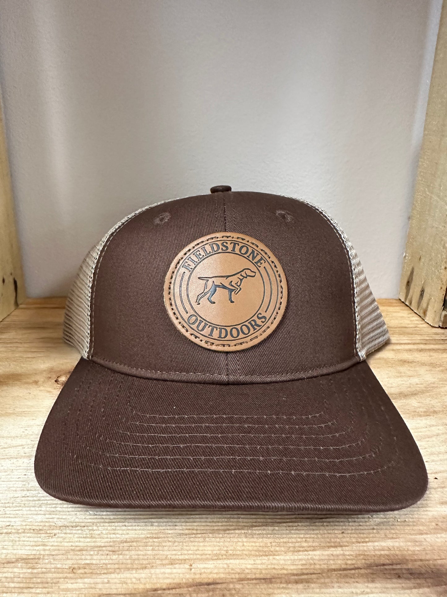 Dog Leather Patch Hat