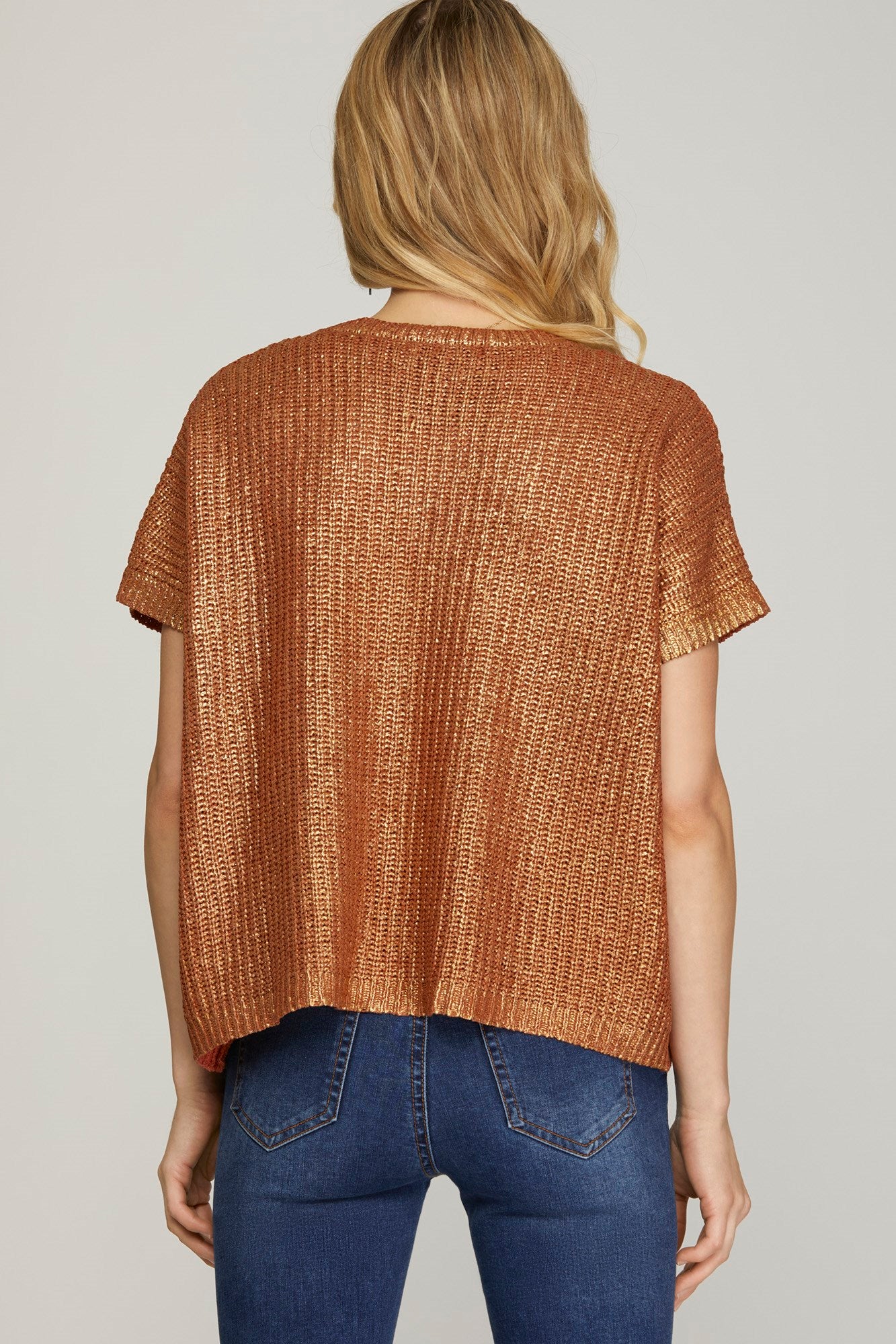 Mallory Metallic Top