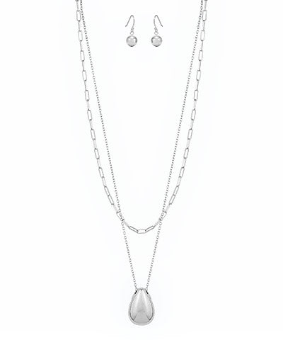 Layered Teardrop Necklace