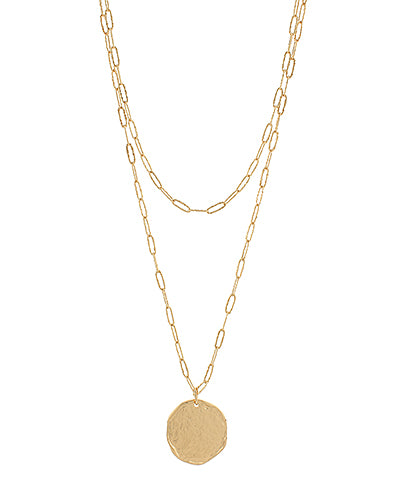 Layered Disk Necklace