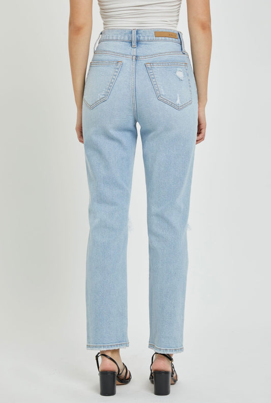 High Rise Straight Jeans