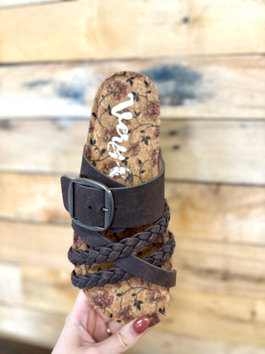 Shimmer Nora Sandals