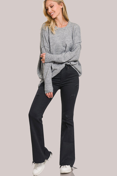 High Rise Black Jeans