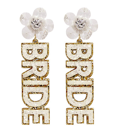 Floral Bride Earrings