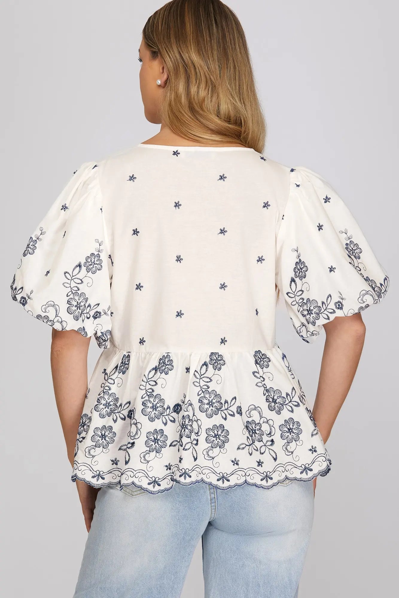 Maisie Navy Floral Top