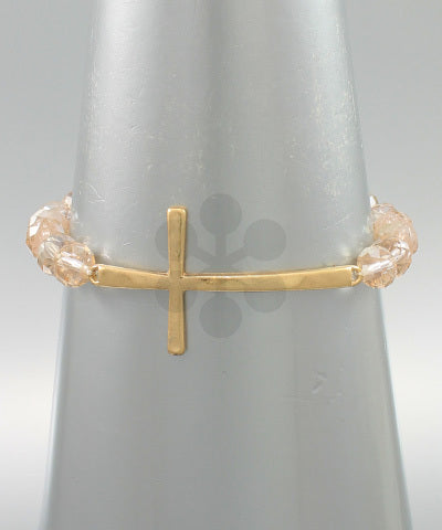 Cross Bead Bracelet