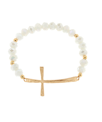 Cross Bead Bracelet