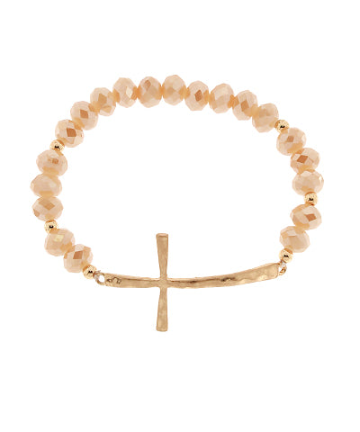 Cross Bead Bracelet