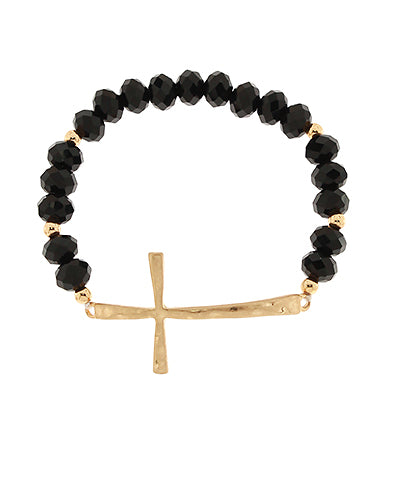 Cross Bead Bracelet