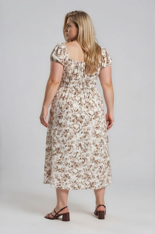 Bonnie Brown Floral Dress
