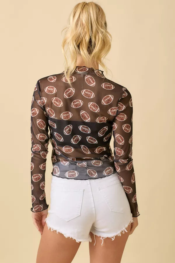 Football Mesh Top