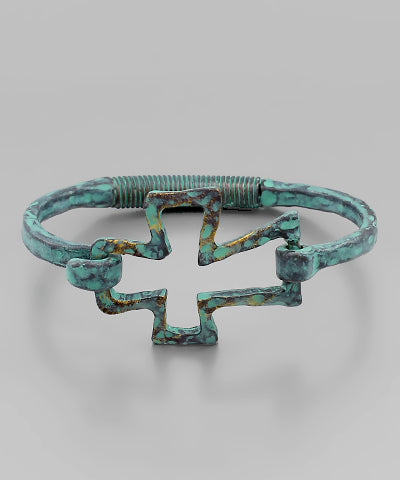 Antique Cross Bracelet