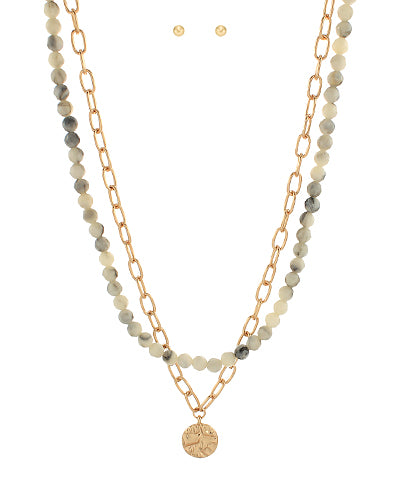 Mya Marbled Necklace