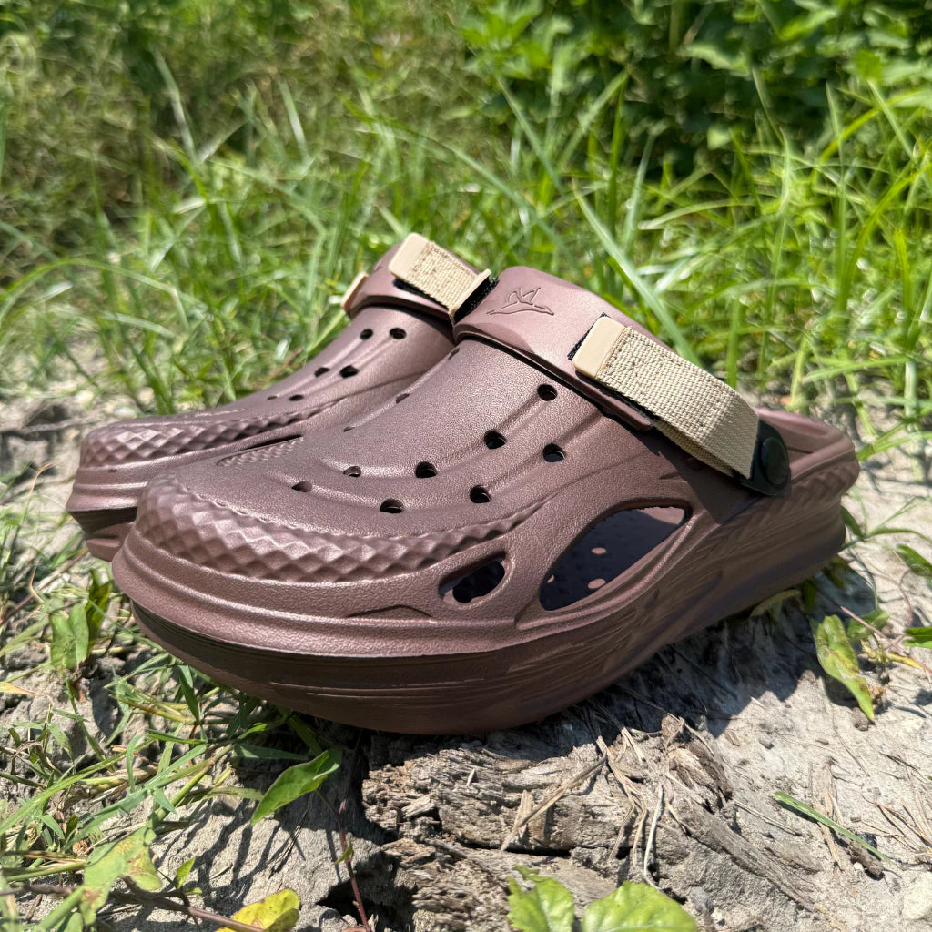 Brown Floc Clogs