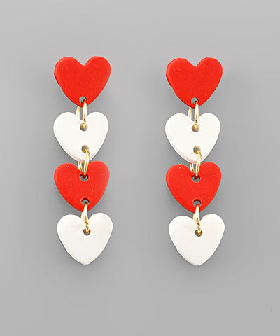 Heart Drop Earrings