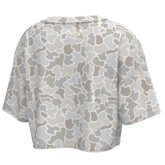 LG Boxy Crop Tee- Saltwater