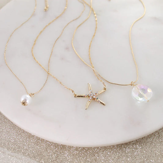 Starfish Trio Necklace