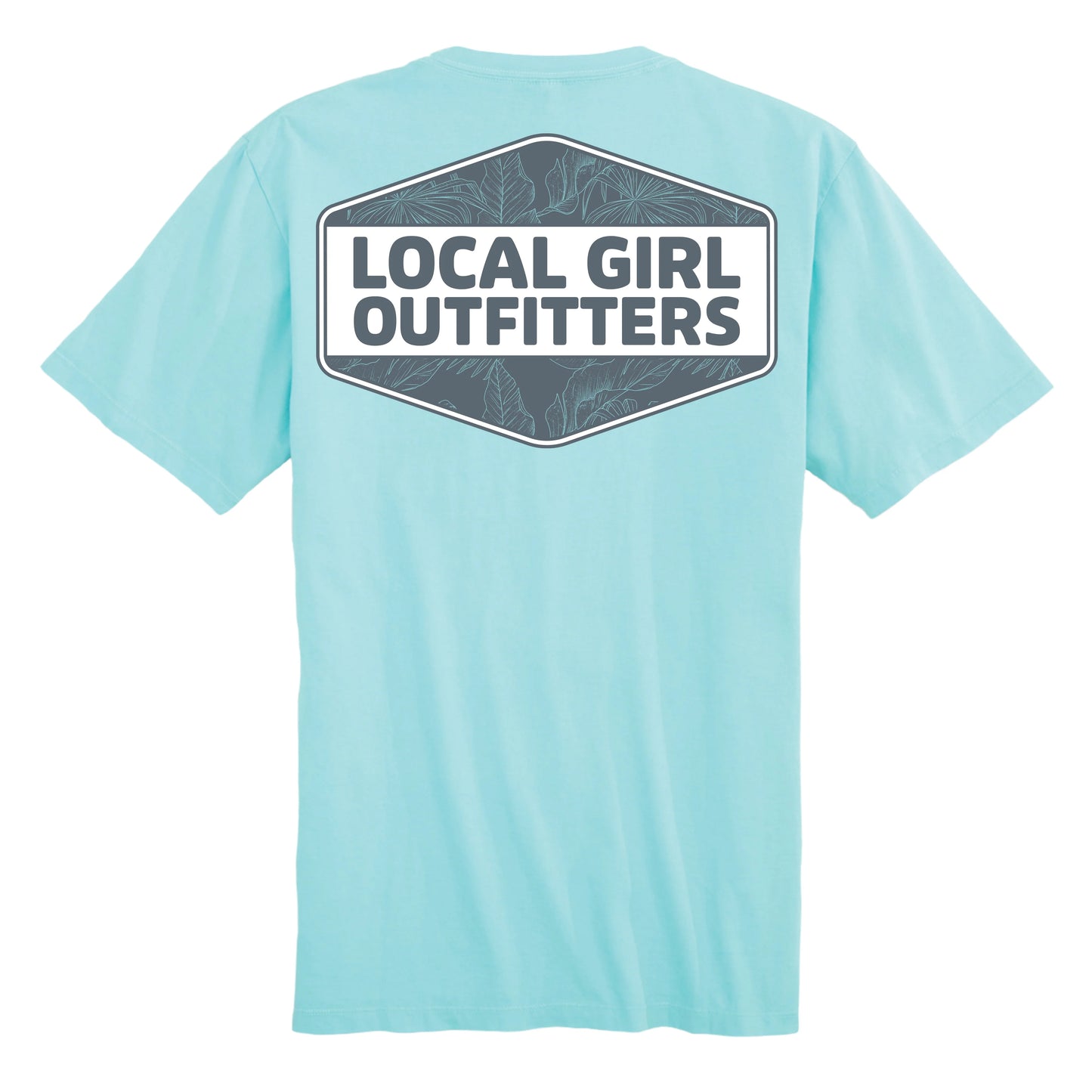 LG Blue Tropics Crest Tee