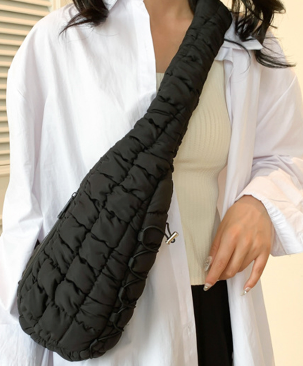 Quilted Puffy Crossbody Bag