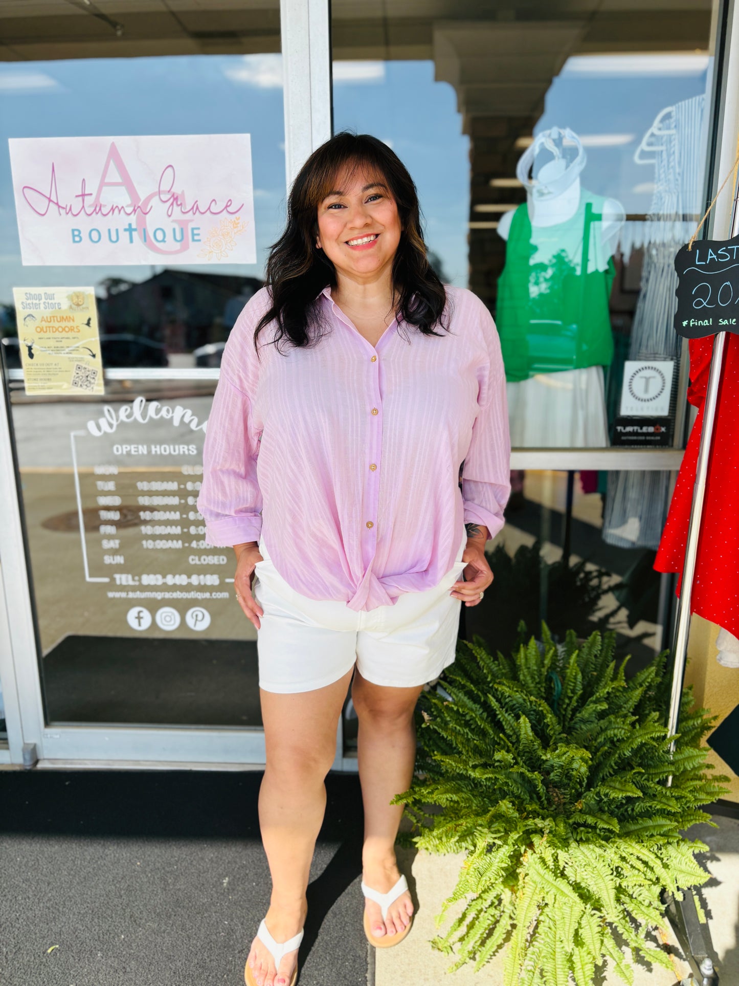 Lavender Haze Tie Top