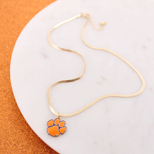 Clemson Gold Necklace