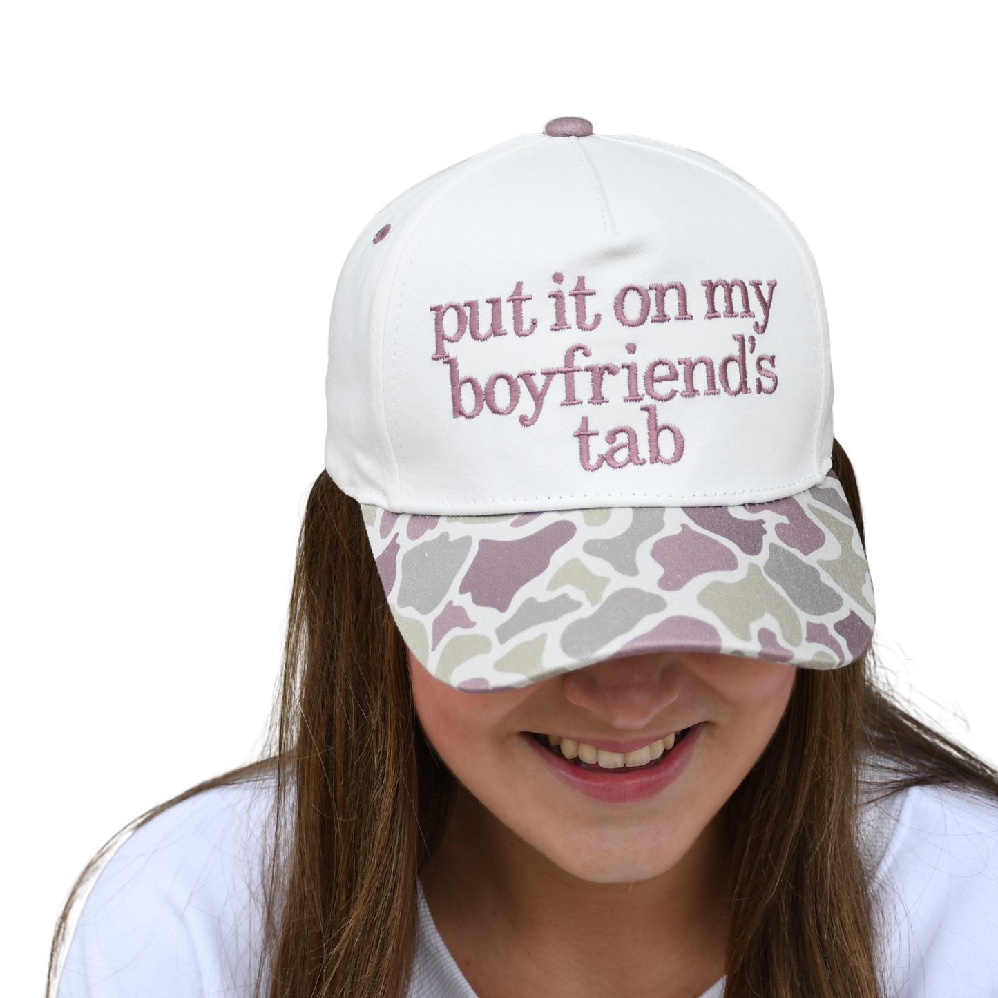 Boyfriend’s Tab Light Camo Hat