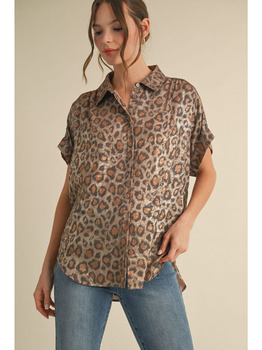 Leopard print top