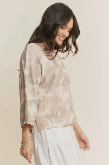 Carrie Camo Sweater