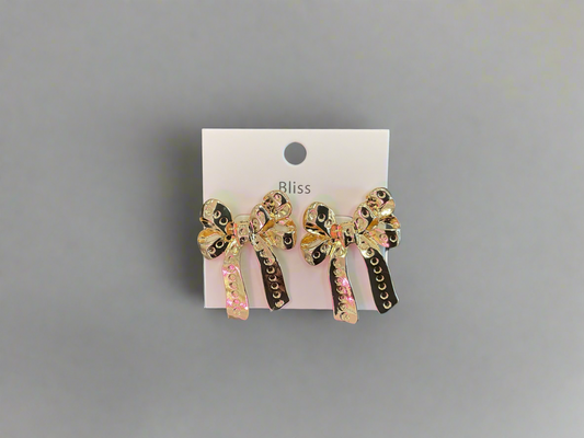 Bow Textured Earrings