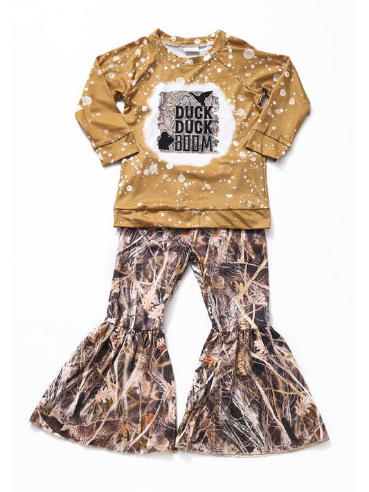 Girls Duck Bell Bottom Set