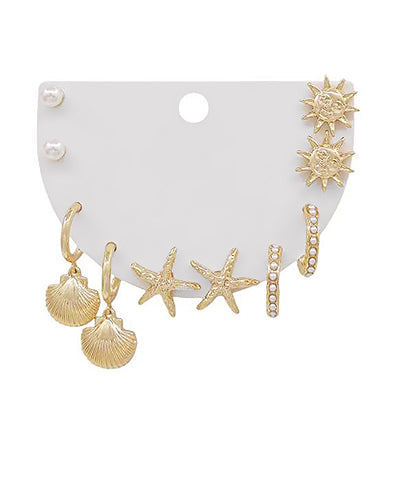 Sealife Themed Earrings Set