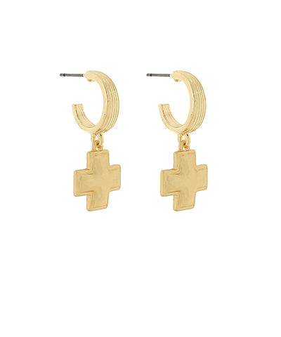 Praise Cross Earrings