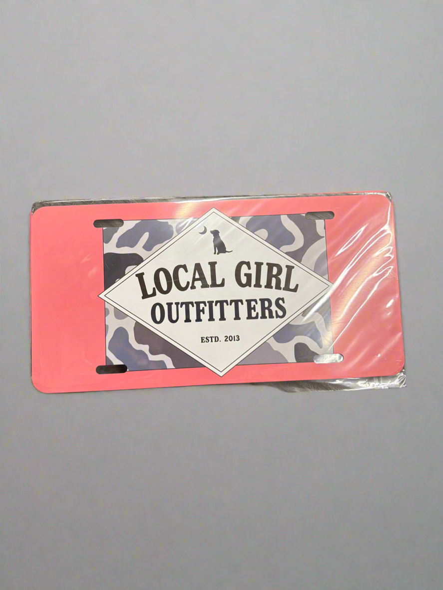 LG License Plate