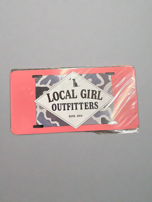 LG License Plate