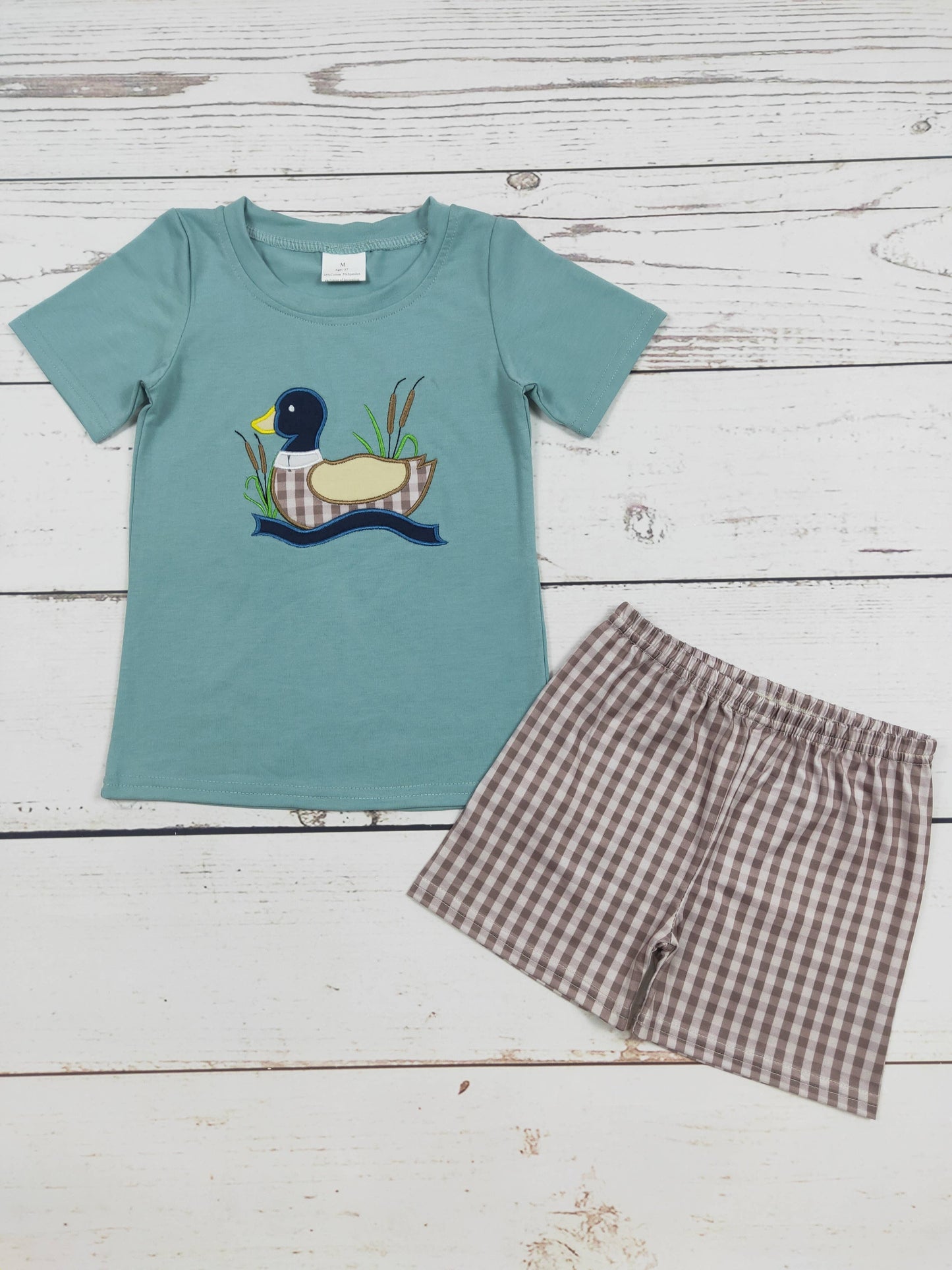 Checkered Duck Shorts Set