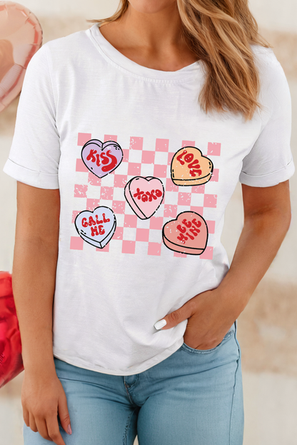 Checkered Valentines Tee