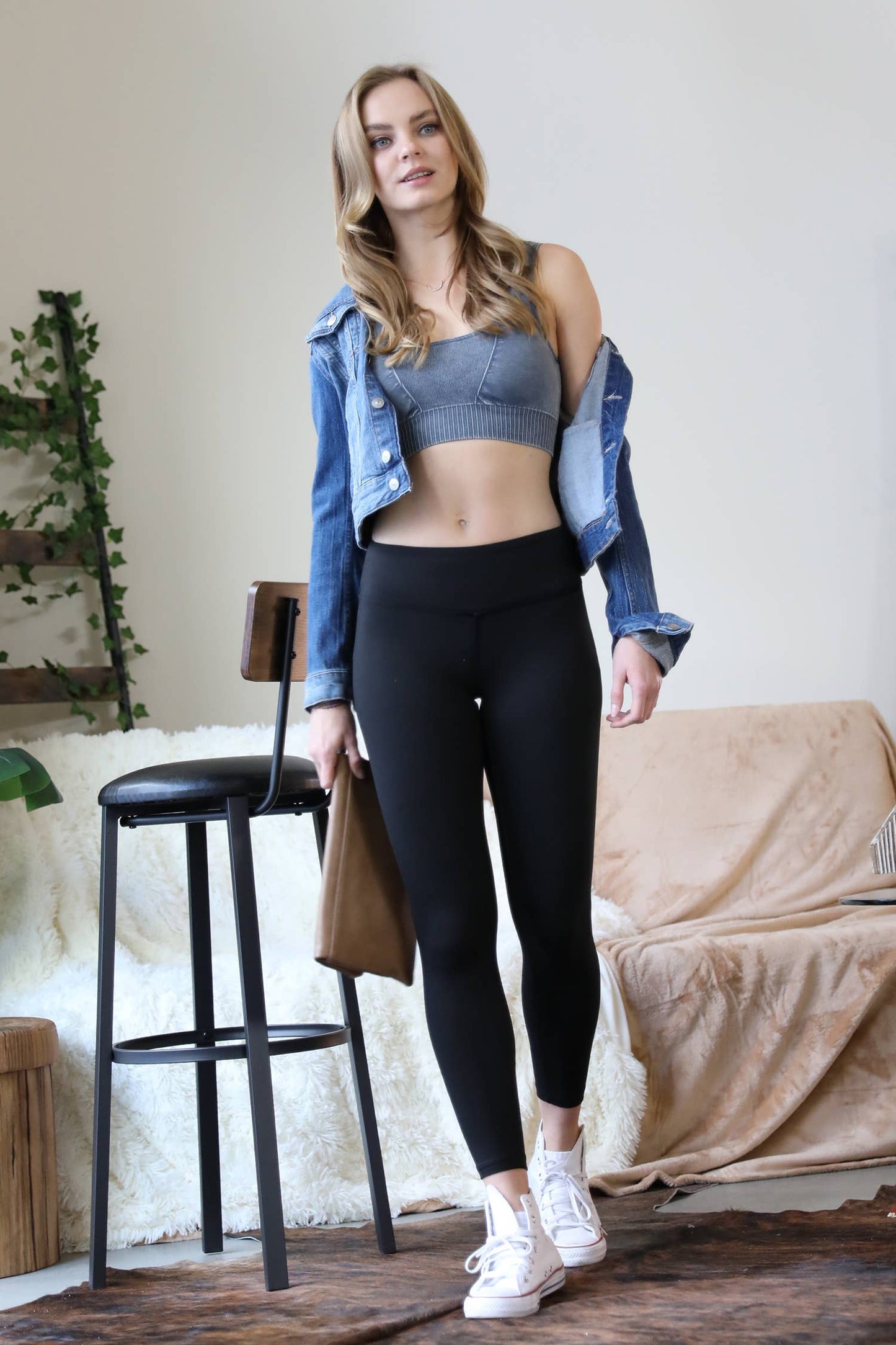 Black Microfiber Leggings