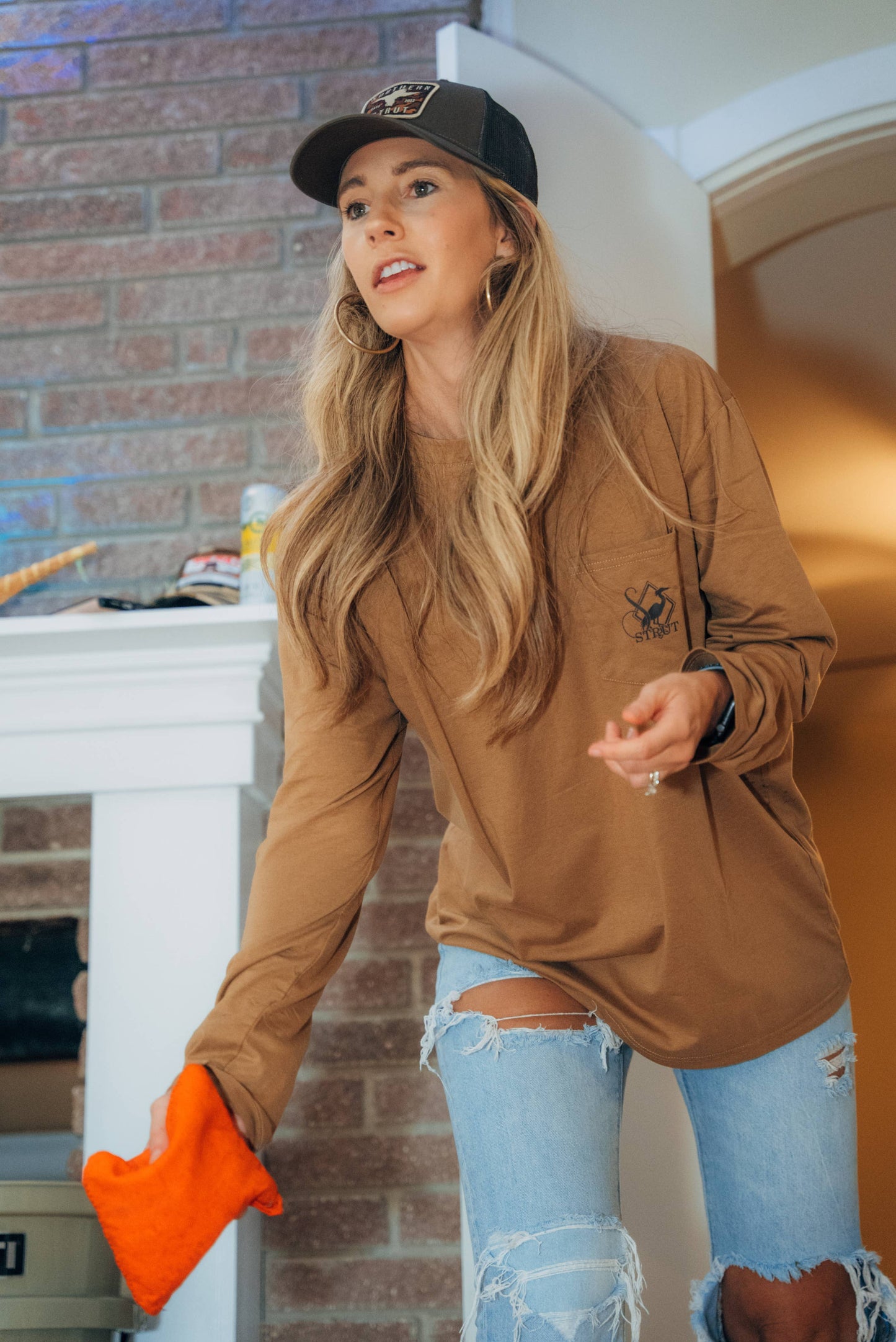 Long Sleeve Navy Shirt