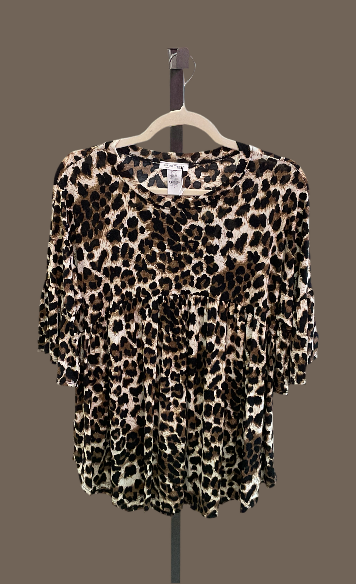 Animal Print Tunic Top