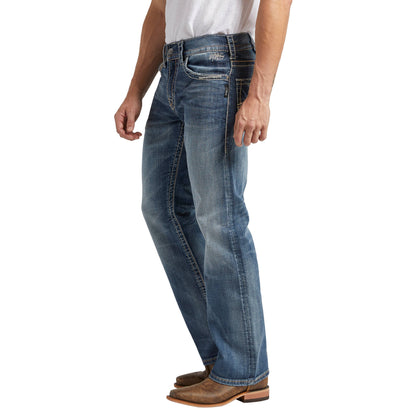 “Zac” Relaxed Fit Straight Jeans