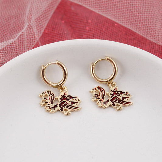 Carolina Gold Huggie Hoop Earrings