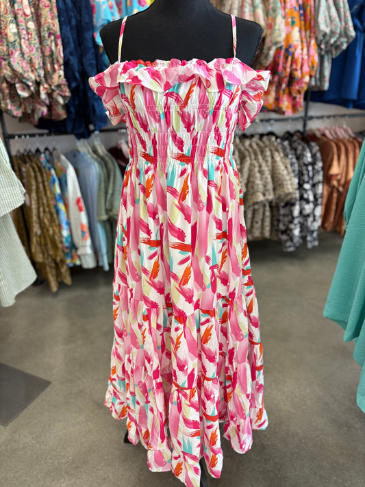 The Everly Watercolor Dress