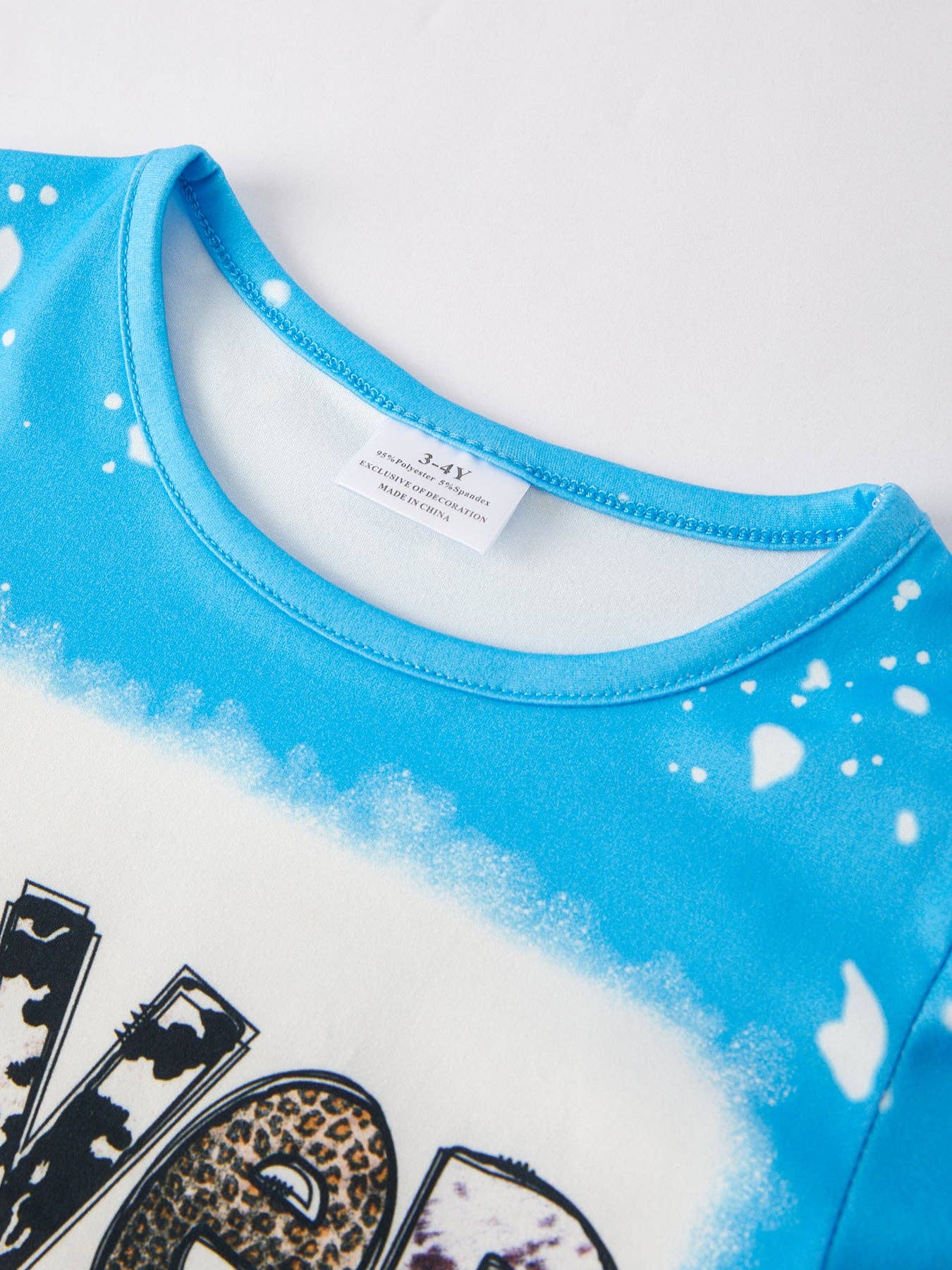 Leopard Loved Bleached Tee