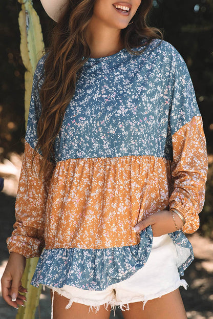 Floral Ruffled Blouse