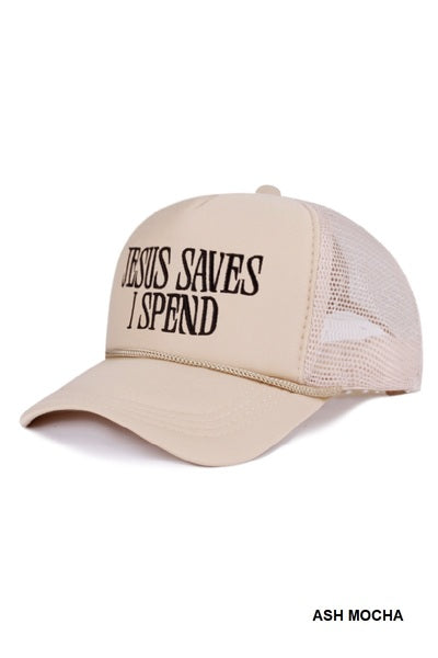Jesus Saves I Spend Hat